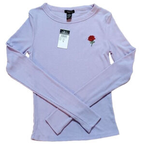 NWT Rue 21 Women's Lavender Long Sleeve Tee Size Small